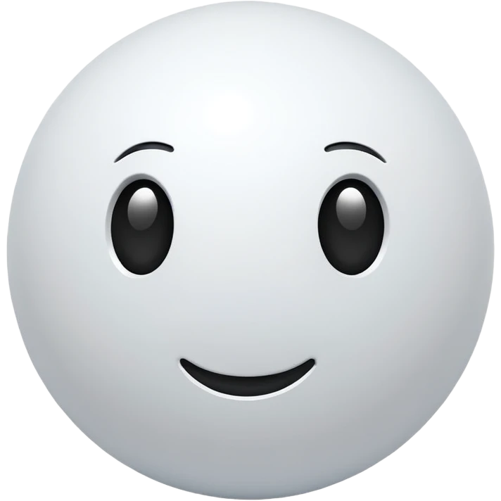 3d white sphere emoji