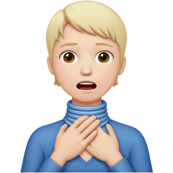 hands around neck and choking emoji | AI Emoji Generator