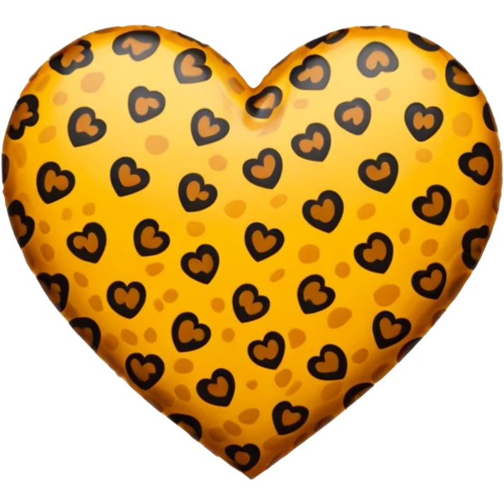 Leoparlı kalp emoji