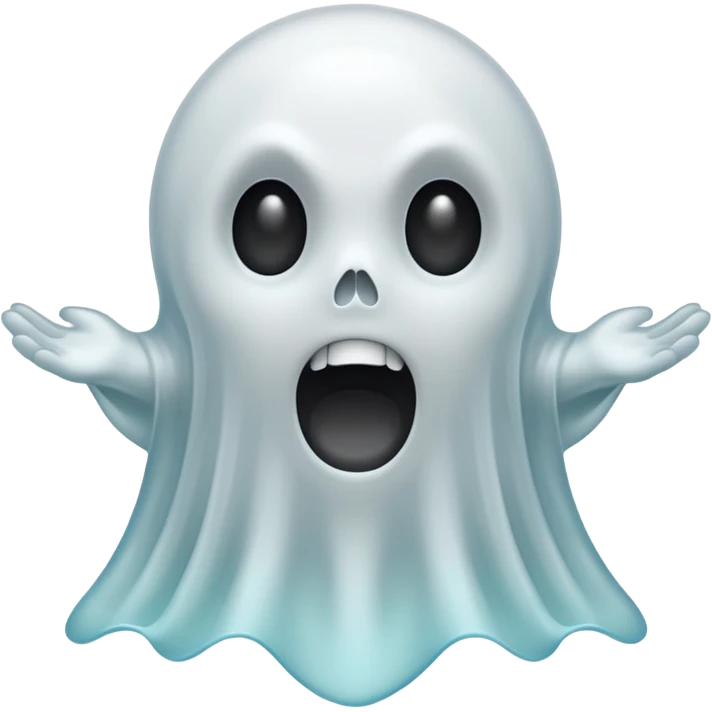 Screaming ghost emoji