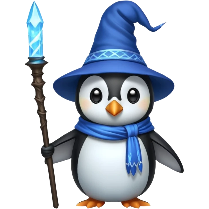 Penguin Wizard emoji
