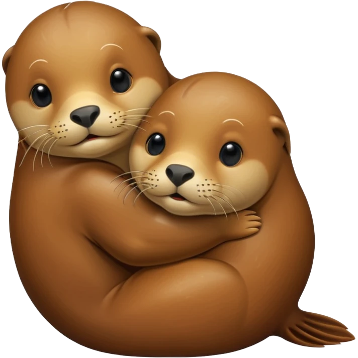 a sea lion hugging emoji