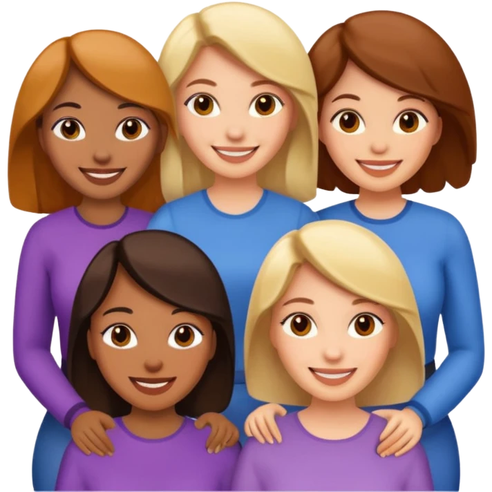 5 girlfriends  emoji