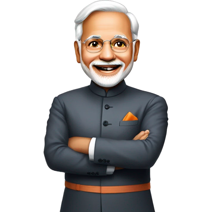 smilling modiji emoji