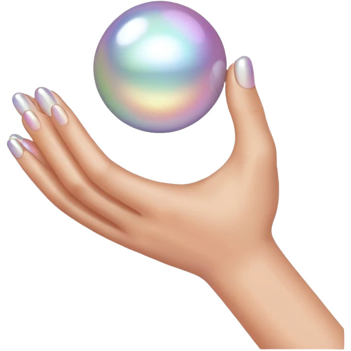 Grasping pearls  emoji