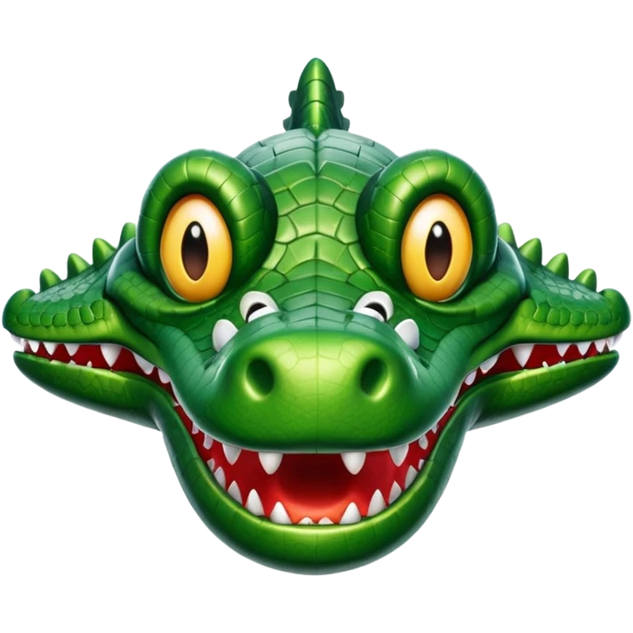 Airplane with cocodrile head  emoji