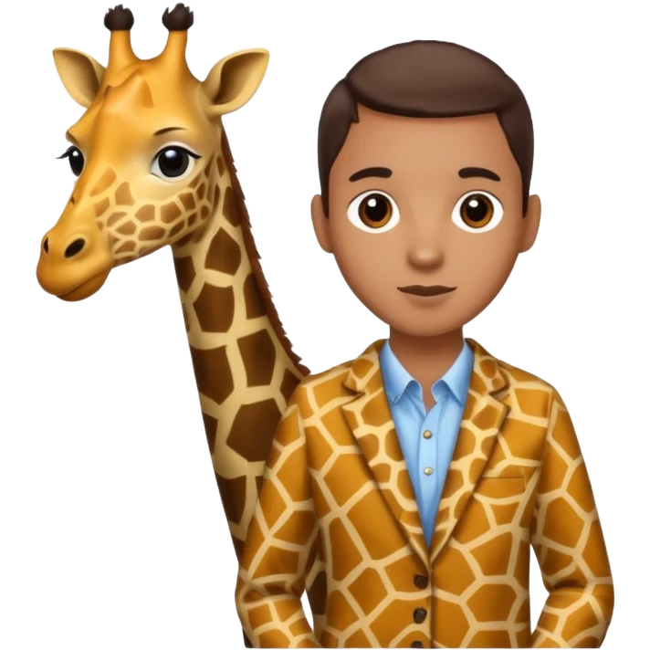 '' giraffe  Patterned'' clothes emoji