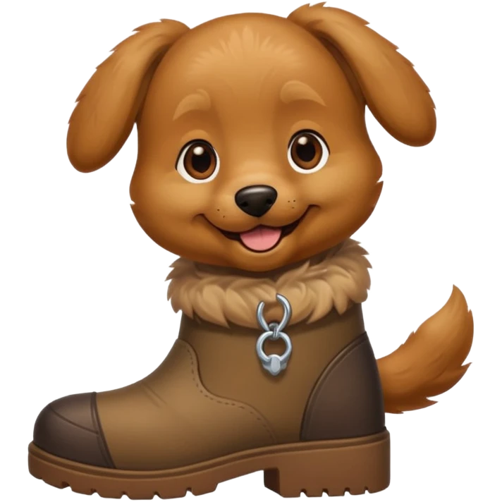 perro con botas emoji
