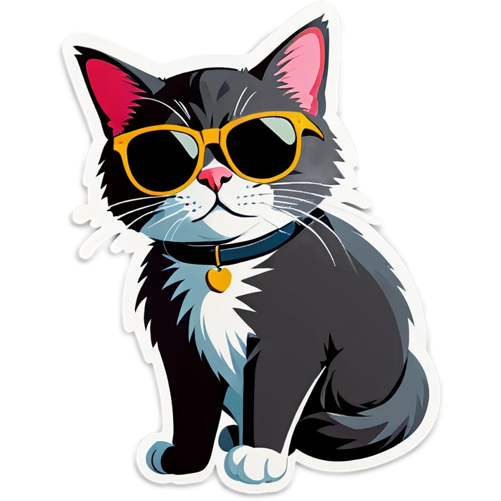 Cat with sunglasses emoji