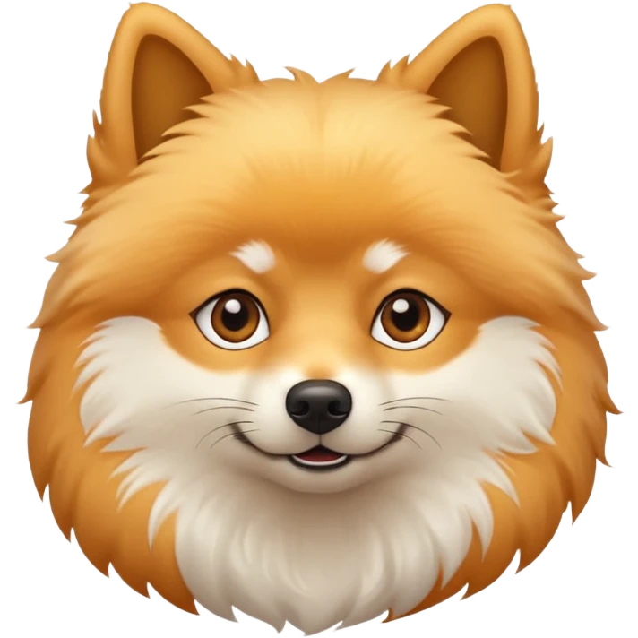 Шпиц светлая шерсть  emoji