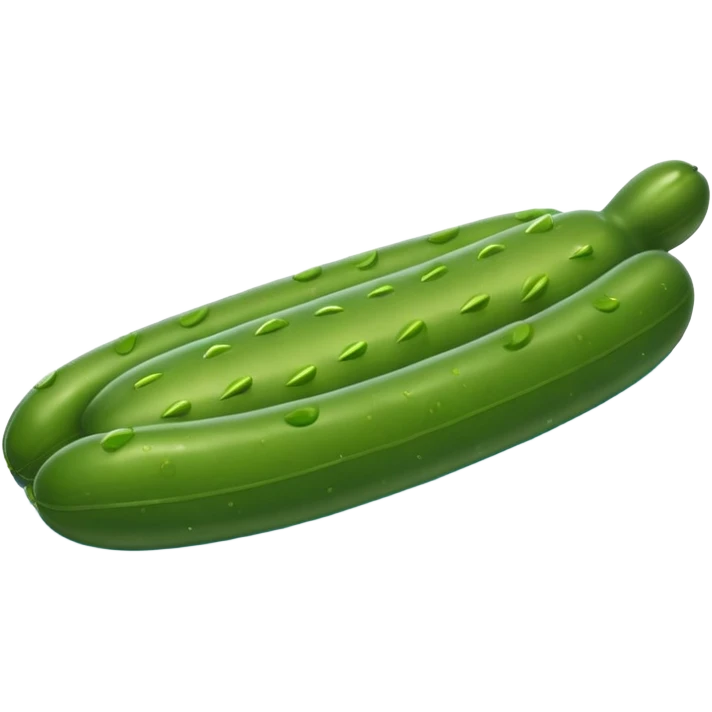 Pickle on pool float emoji