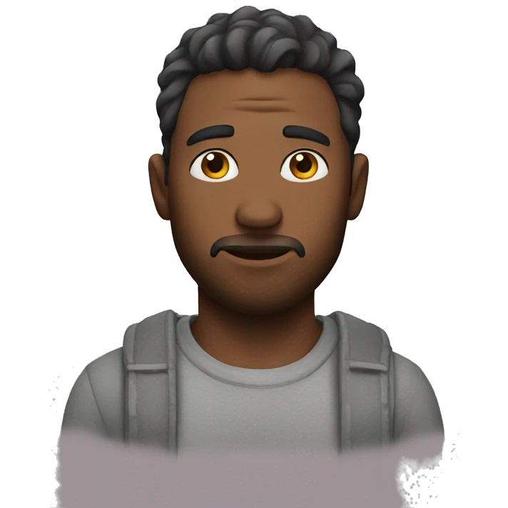 Man with broke heart emoji