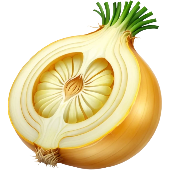 sliced yellow onion emoji