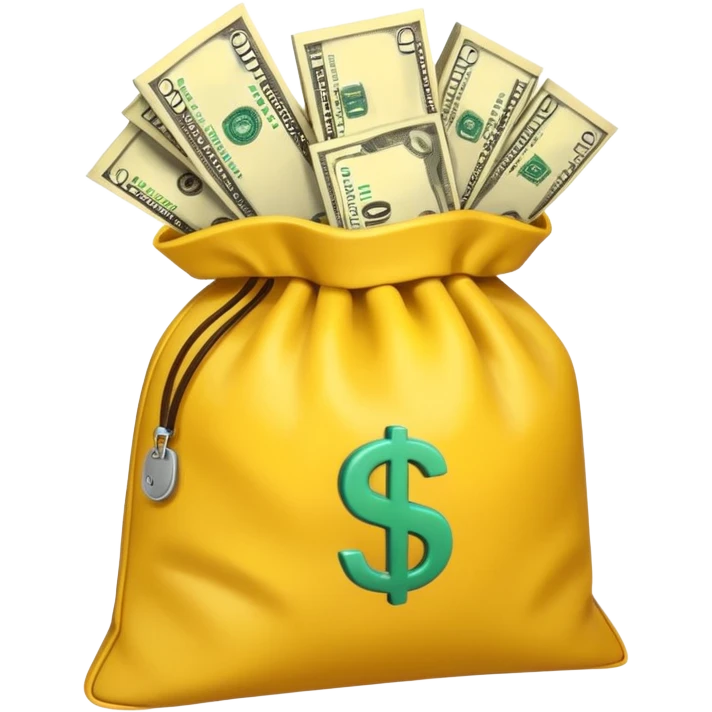 dollars in the yellow bag emoji