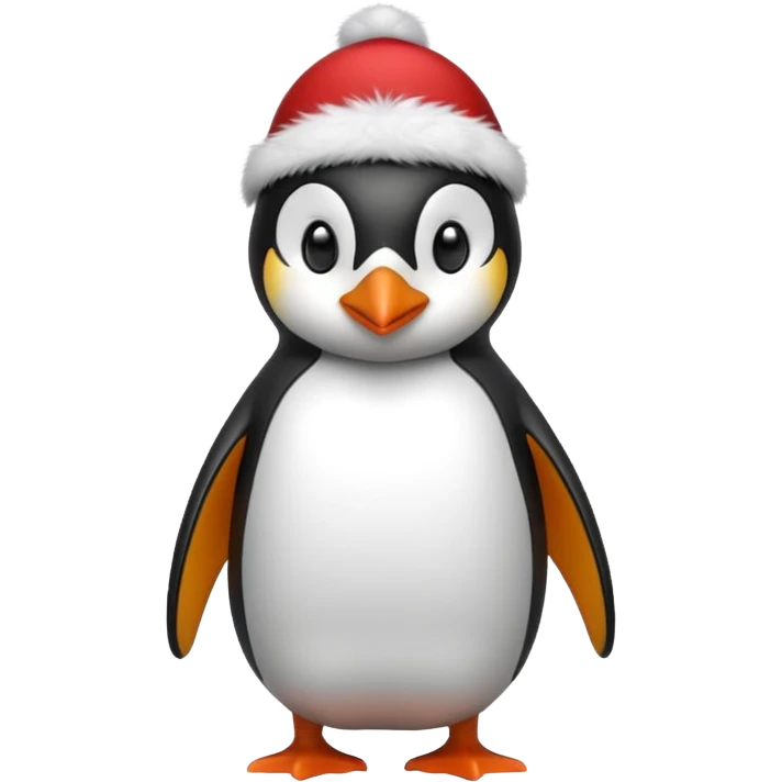 penguen with red cap emoji