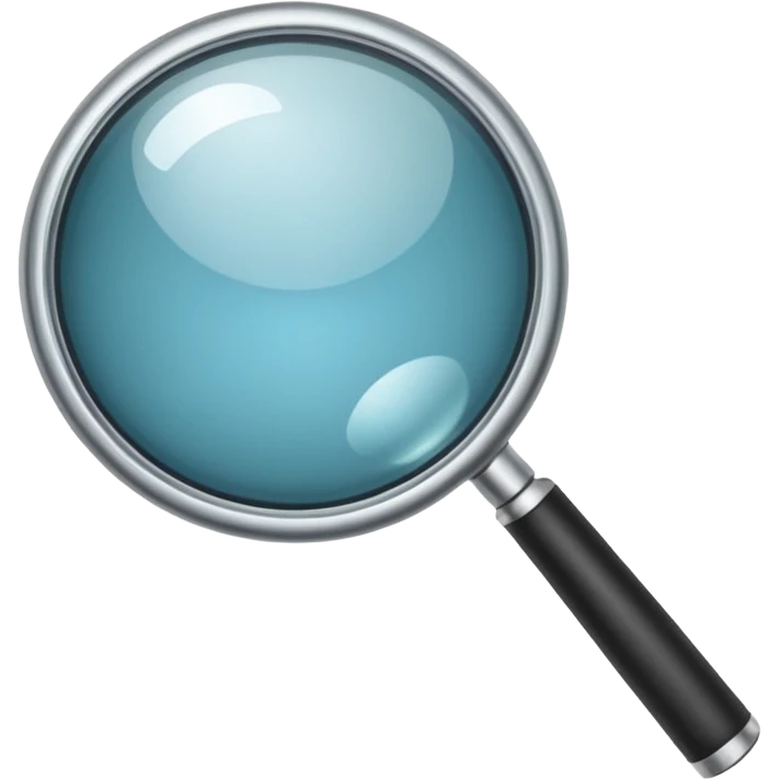 une loupe  emoji