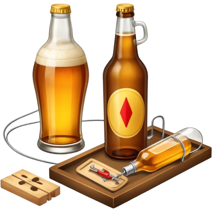beer mouse trap emoji
