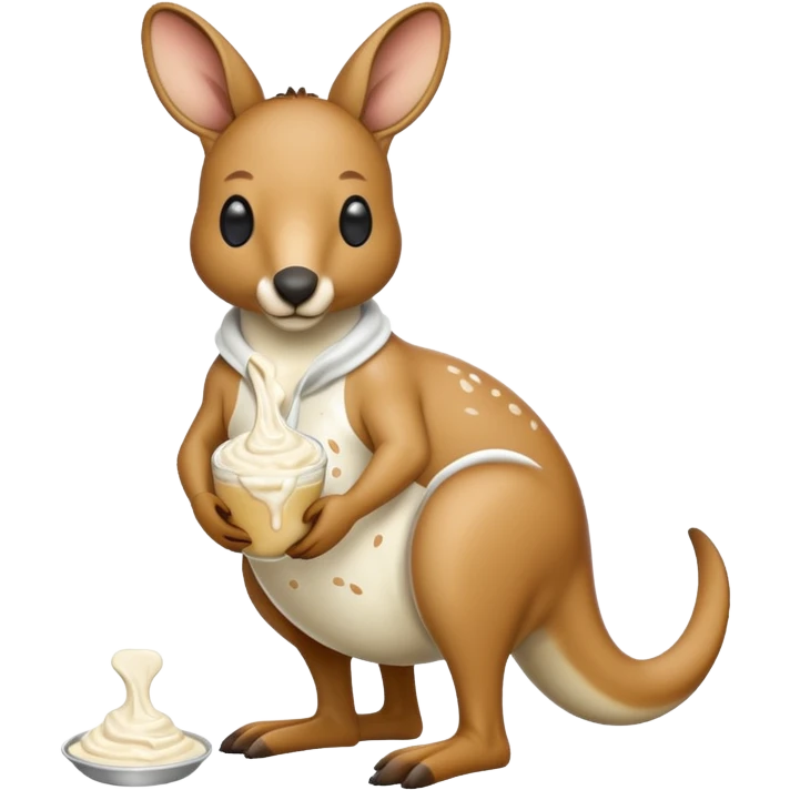 Ranch dressing kangaroo emoji
