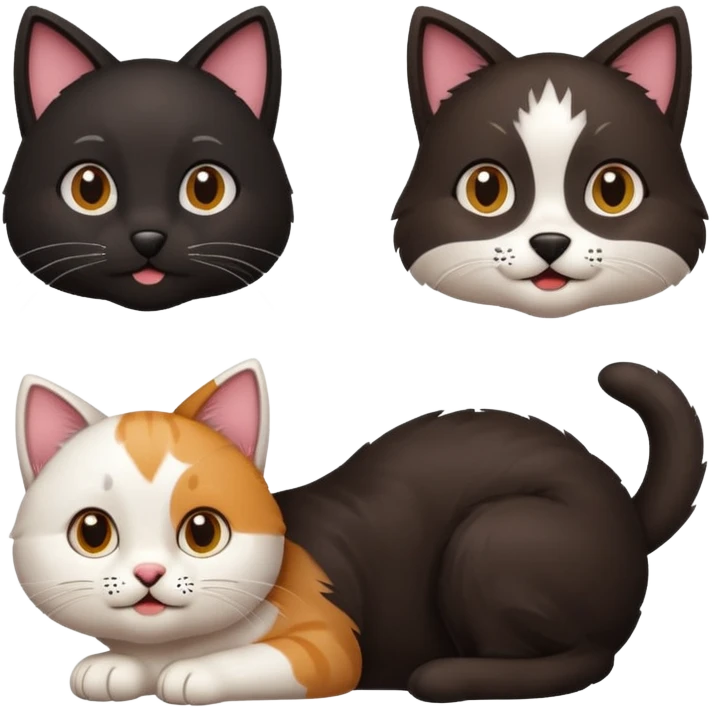 Dog love cat emoji