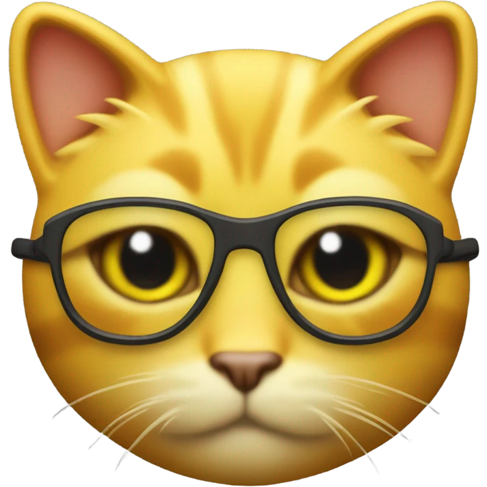 yellow cat with eye patch emoji