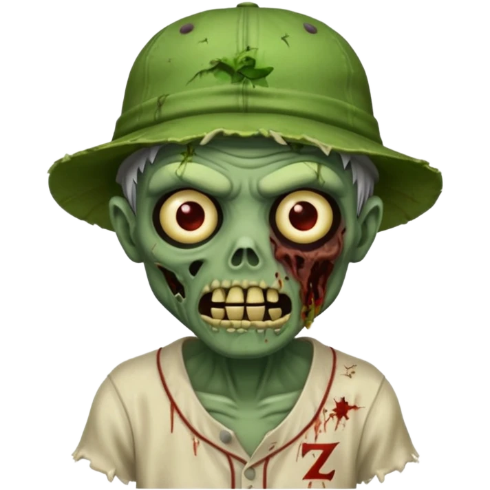baseball hatted zombie emoji