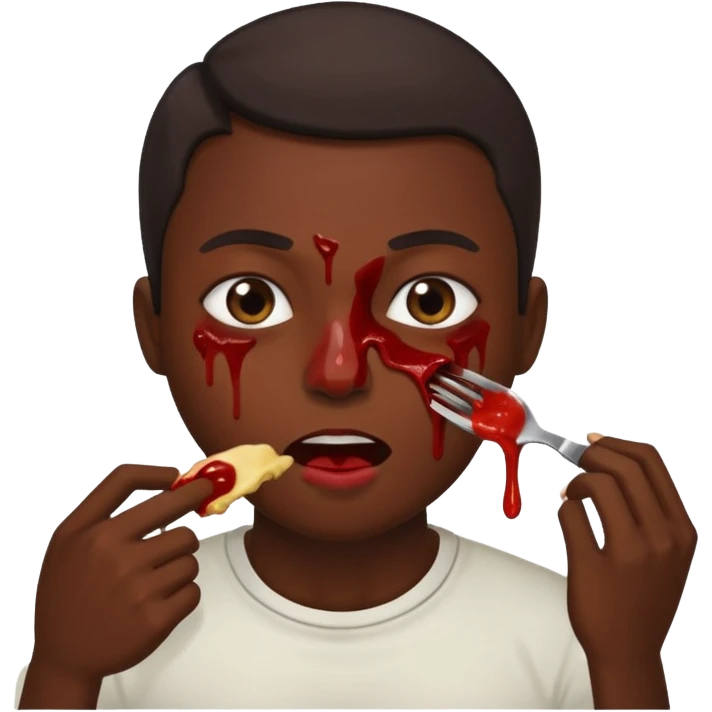 Eating anus emoji