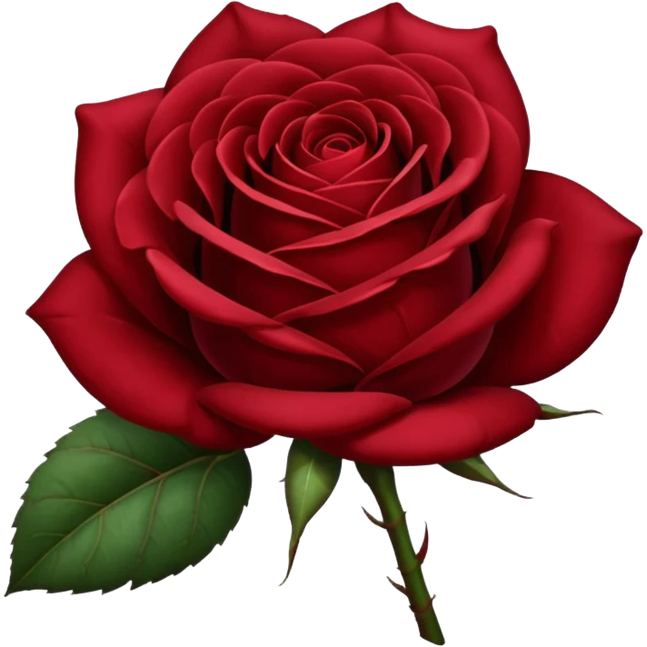 dark red rose emoji
