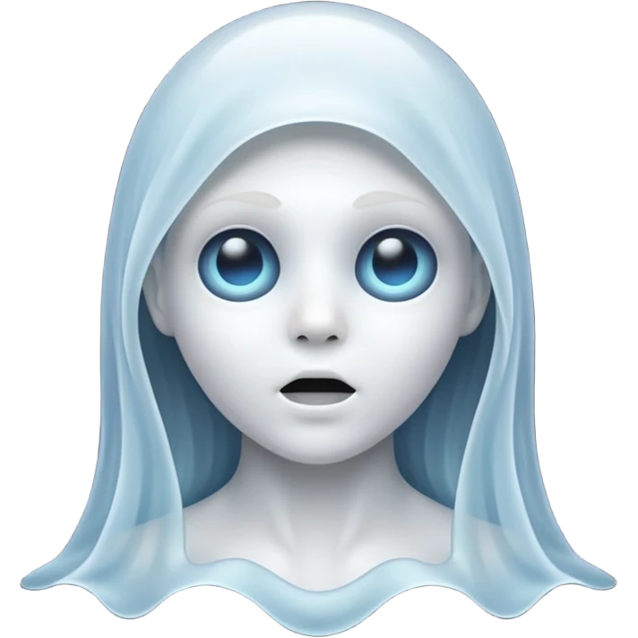 Ghost with cool face emoji