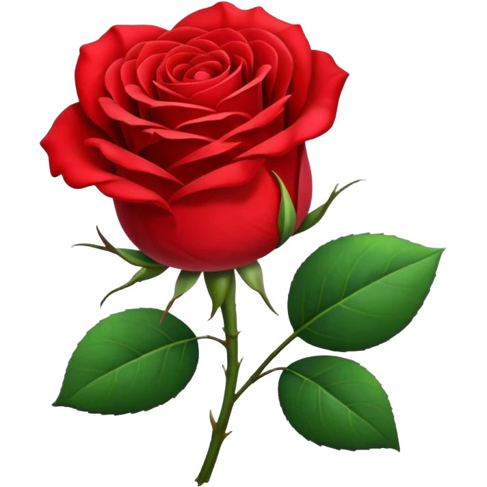Red rose emoji
