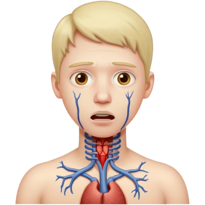 Choking throat emoji