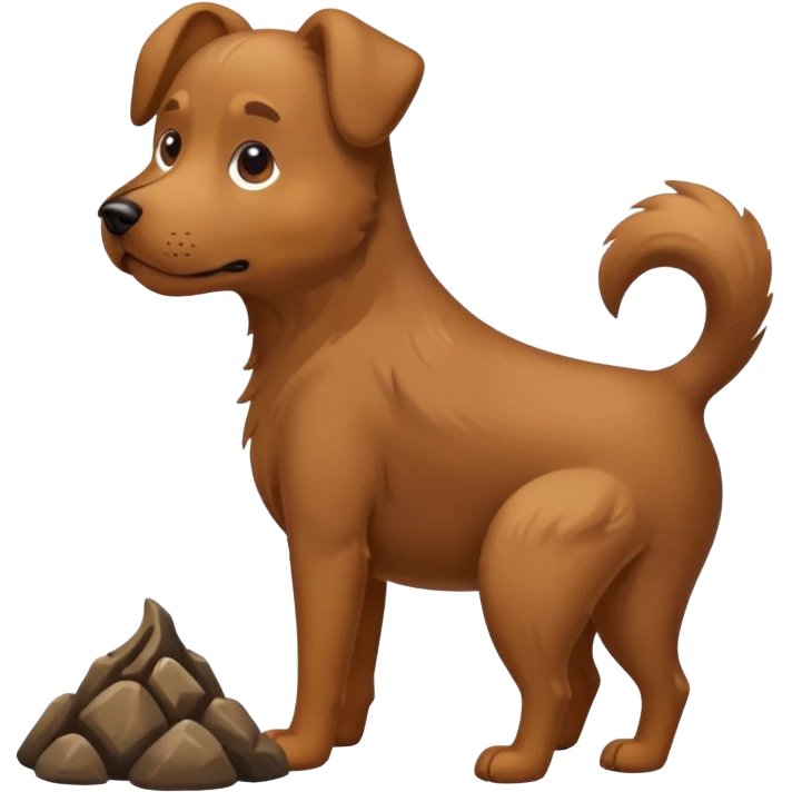 perro cagando Una popi emoji