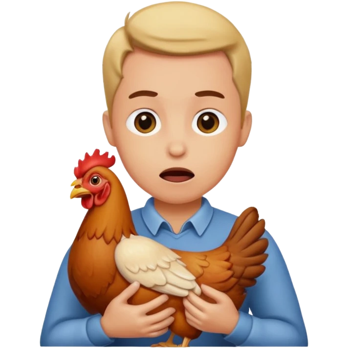 choking the chicken emoji
