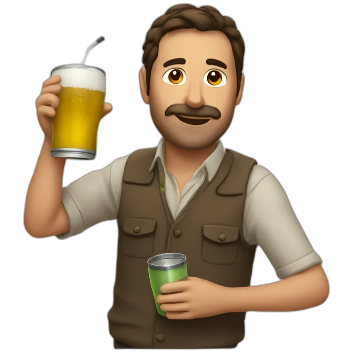 Argentinian drinking mate emoji