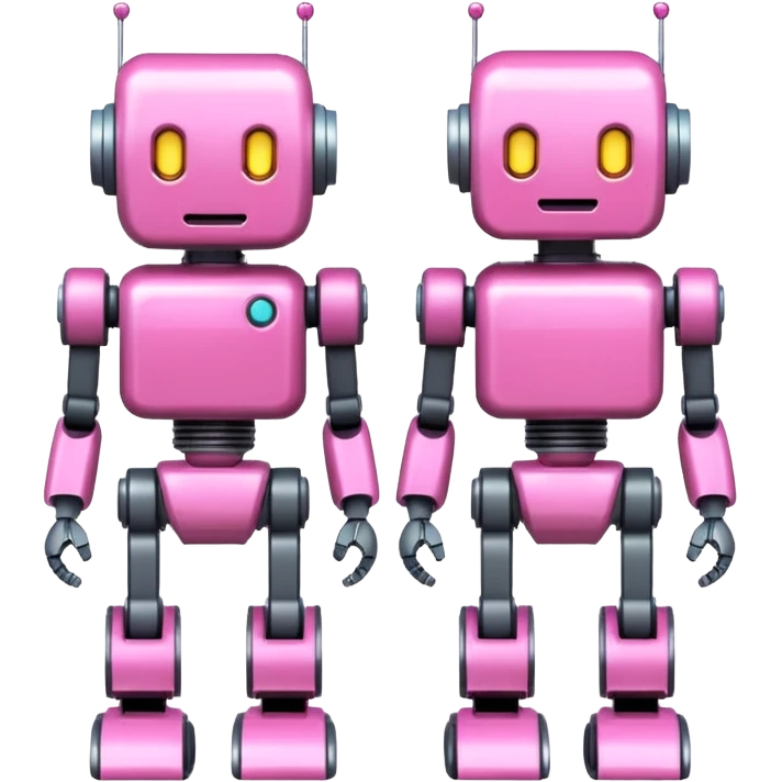pink robots emoji
