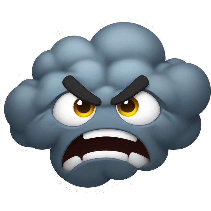 angry cloud emoji