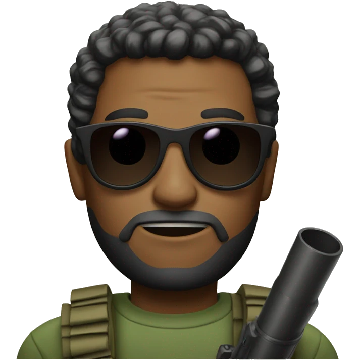 man with bazooka and sunglasses emoji
