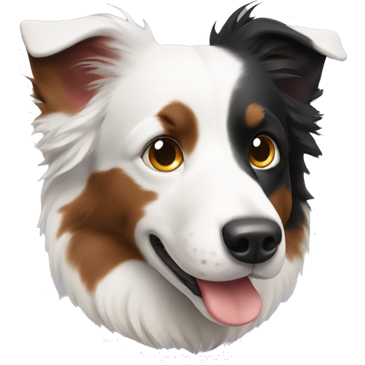 tricolor border collie emoji