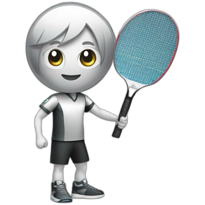 silver ping pong emoji