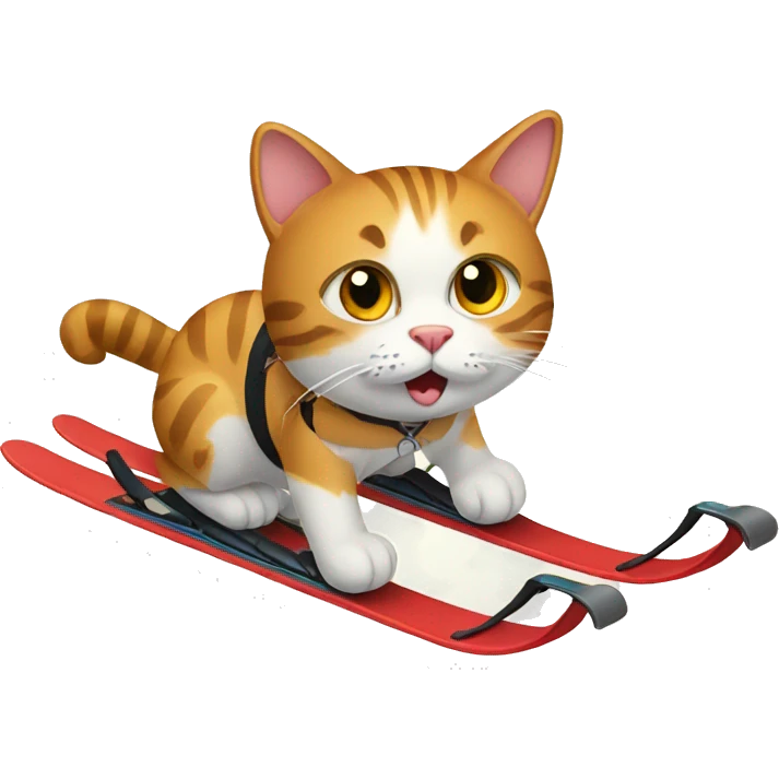 cat on skis emoji