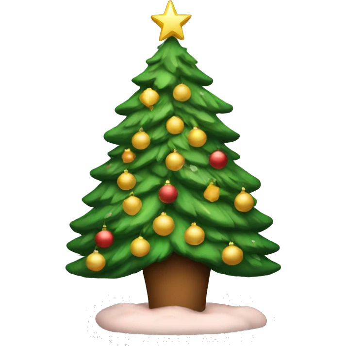 Aesthetic Christmas tree emoji
