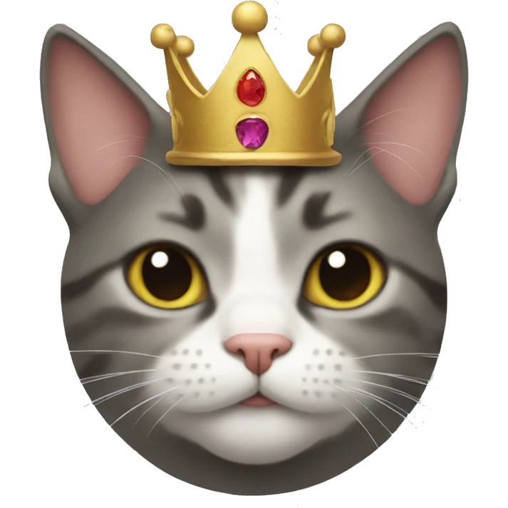 Cat in a crown emoji