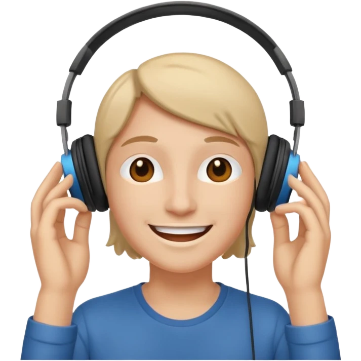 😌+🎧 emoji