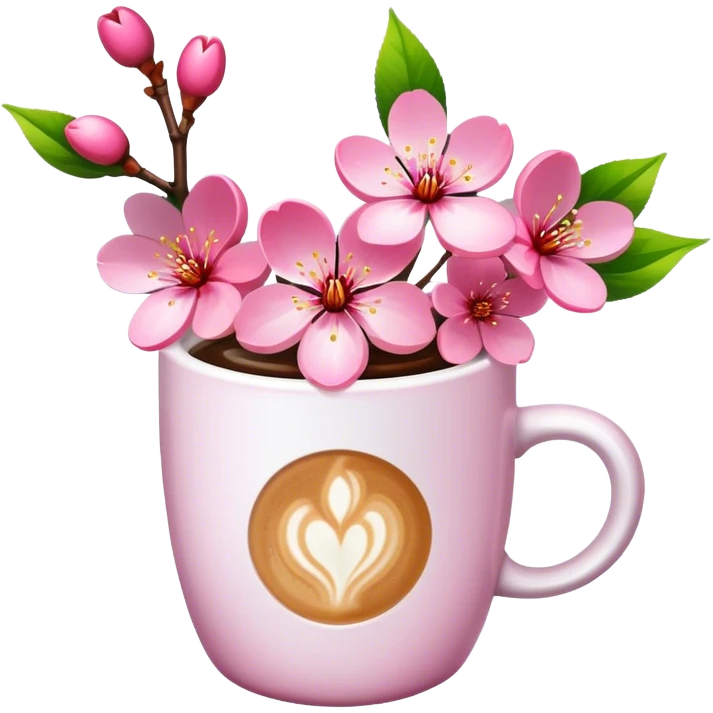 cherry-blossom-coffee emoji