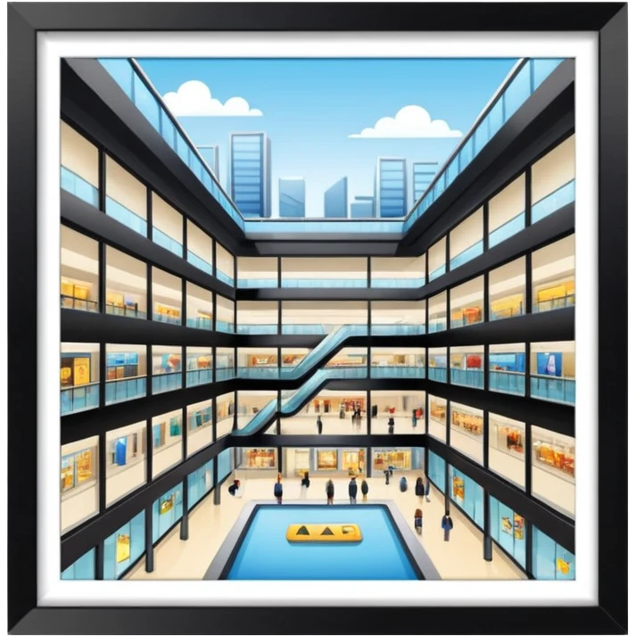 shopping mall emoji