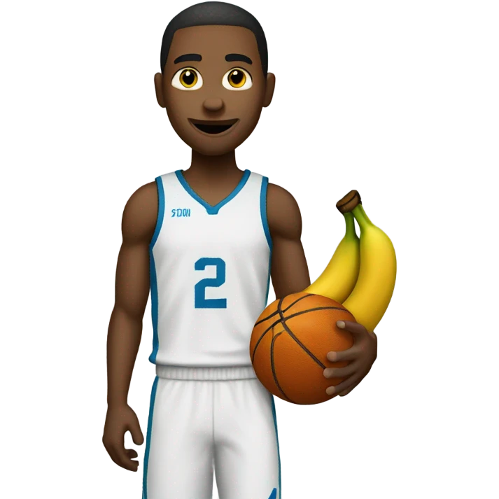 Basketball player with banana  emoji