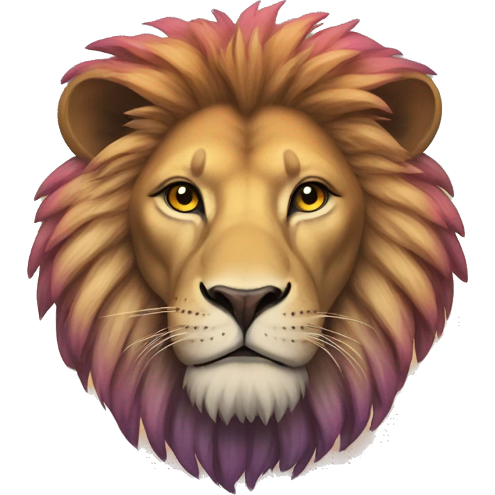 Trippy lion emoji