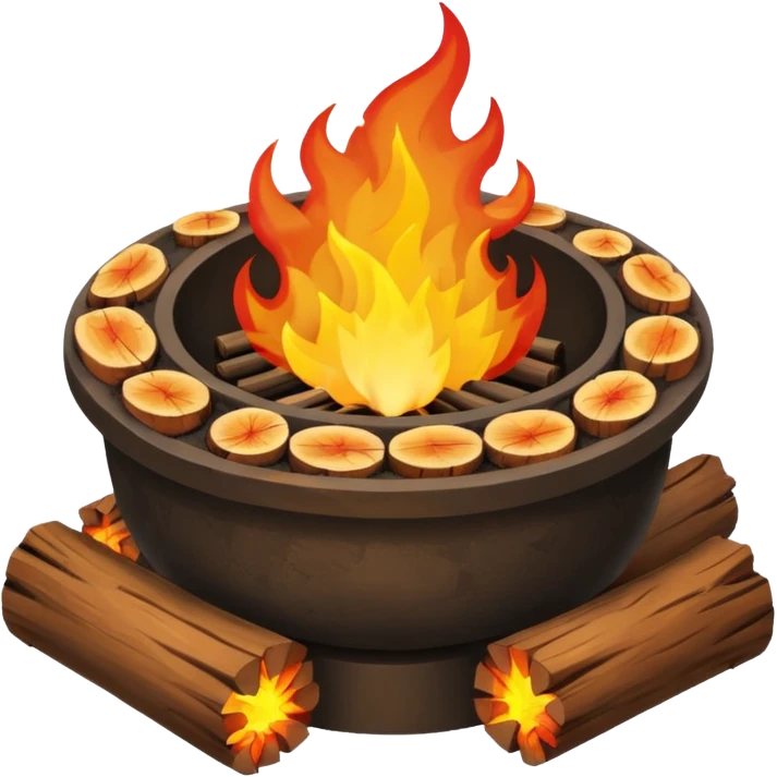 Fire Pit, different emoji