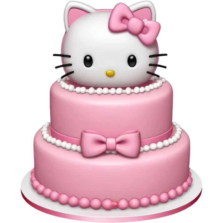 hello kitty birthday cake emoji