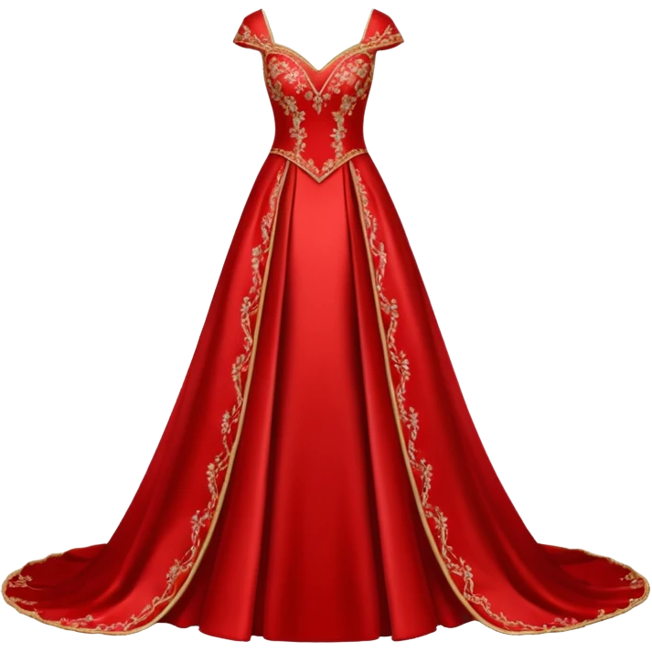 red wedding dress emoji