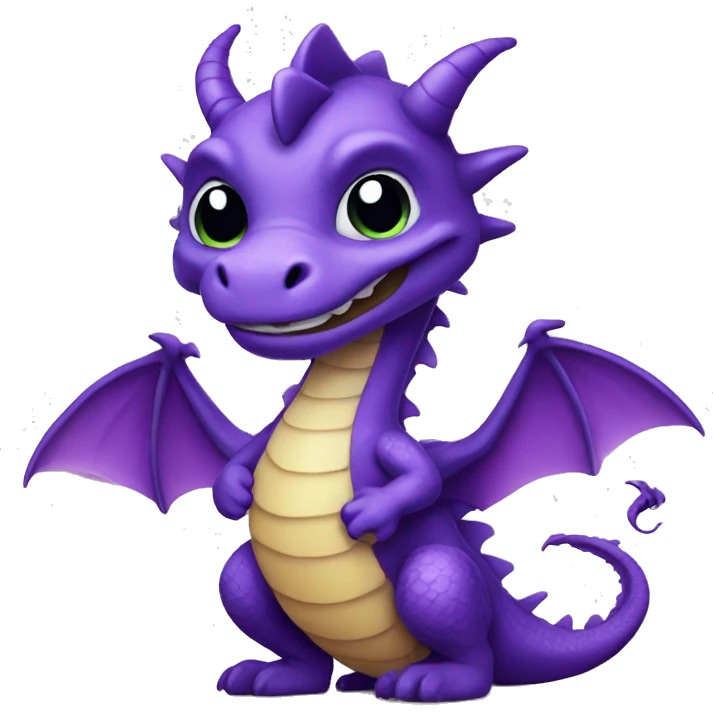 violet dragon emoji